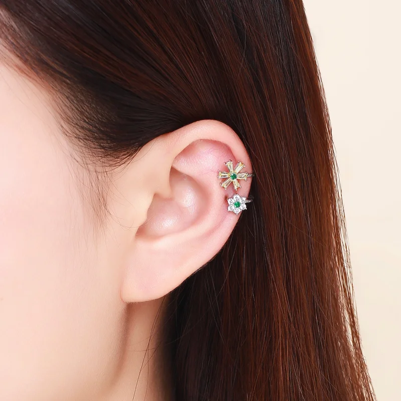 (Bild für) Silberne Gänseblümchen-Ohrstecker im Pandora-Stil - SCE487 - Ansicht 5