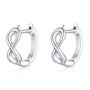 (Bild für) Silberne „Infinite Love“-Creolen im Pandora-Stil - SCE743