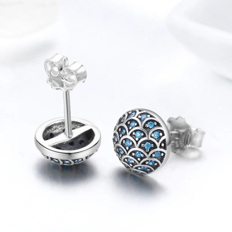 (Bild für) Silberne Legend of The Sea-Ohrstecker im Pandora-Stil - SCE239 - Ansicht 5