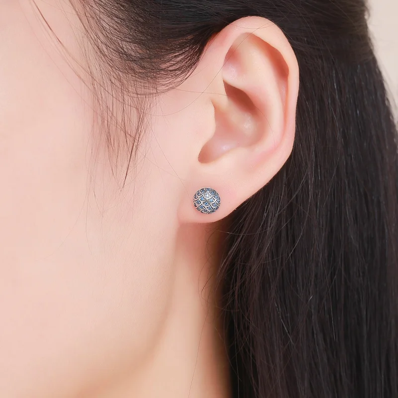 (Bild für) Silberne Legend of The Sea-Ohrstecker im Pandora-Stil - SCE239 - Ansicht 7