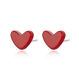 (Bild für) Silberne Love-Ohrstecker im Pandora-Stil - SCE595
