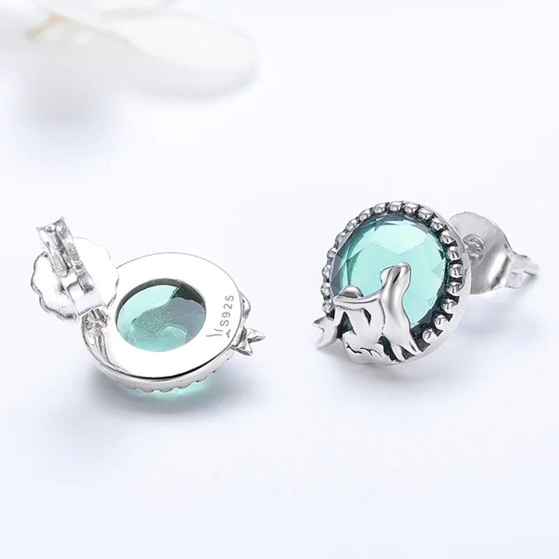 (Bild für) Silberne Ohrstecker „Love of Mermaid“ im Pandora-Stil - SCE383 - Ansicht 4