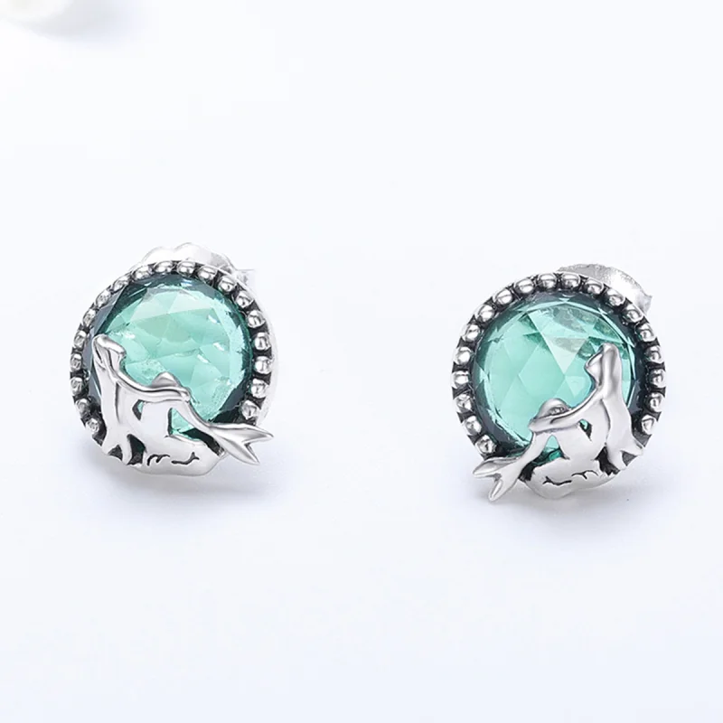 (Bild für) Silberne Ohrstecker „Love of Mermaid“ im Pandora-Stil - SCE383 - Ansicht 5