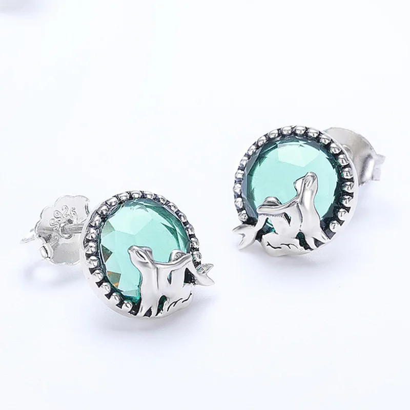 (Bild für) Silberne Ohrstecker „Love of Mermaid“ im Pandora-Stil - SCE383 - Ansicht 6