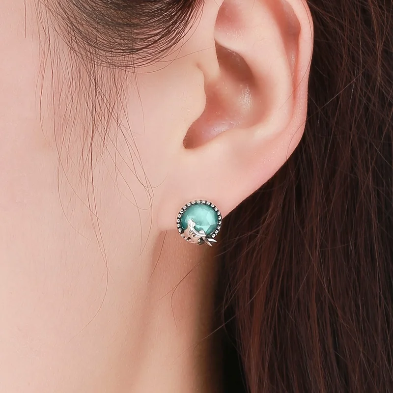 (Bild für) Silberne Ohrstecker „Love of Mermaid“ im Pandora-Stil - SCE383 - Ansicht 7