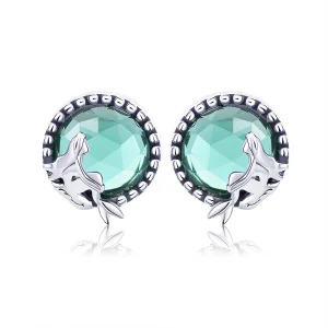 (Bild für) Silberne Ohrstecker „Love of Mermaid“ im Pandora-Stil - SCE383