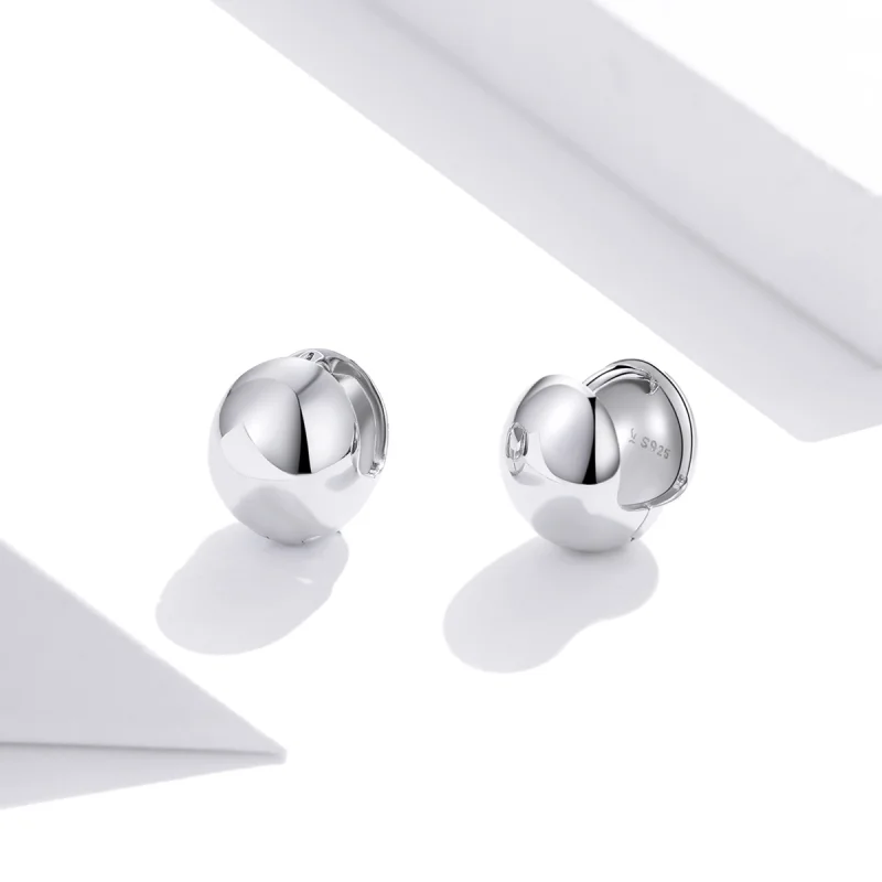 (Bild für) Silberne Spiegel-Ohrstecker im Pandora-Stil - SCE1119 - Ansicht 2