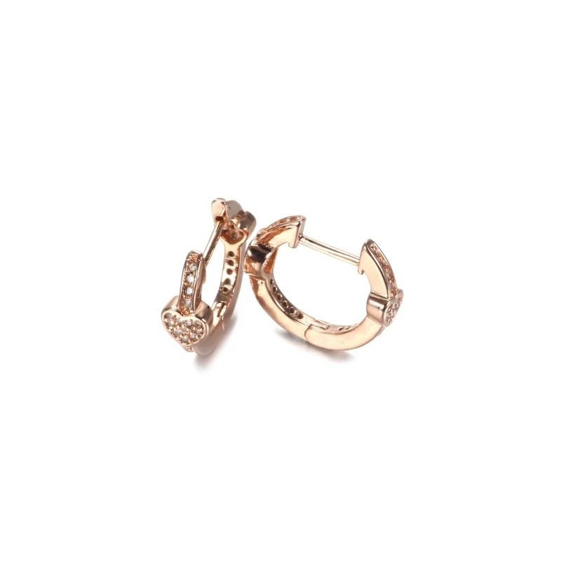 (Bild für) Verführerische Herz-Creolen, PANDORA Rose™ und klare CZ - 287290CZ - Ansicht 3