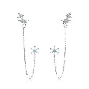 (Bild für) Hängeohrringe „Flower Spirit“ im Pandora-Stil - BSE201