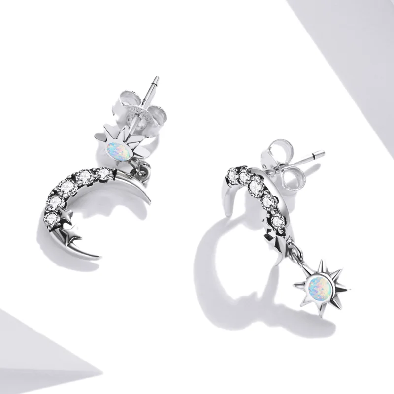 (Bild für) Pandora Style Wear Stars und Wear Moon Hängeohrringe - SCE1239 - Ansicht 4