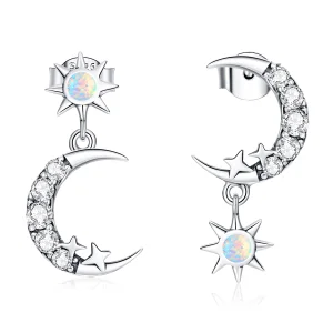 (Bild für) Pandora Style Wear Stars und Wear Moon Hängeohrringe - SCE1239