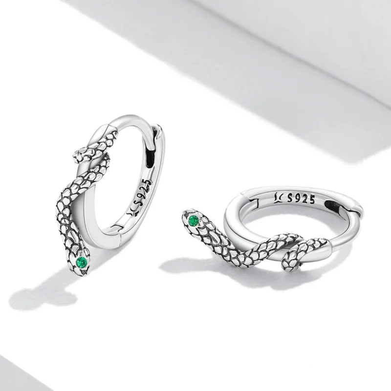 (Bild für) Creolen „Spirit Snake“ im Pandora-Stil - SCE1357 - Ansicht 3