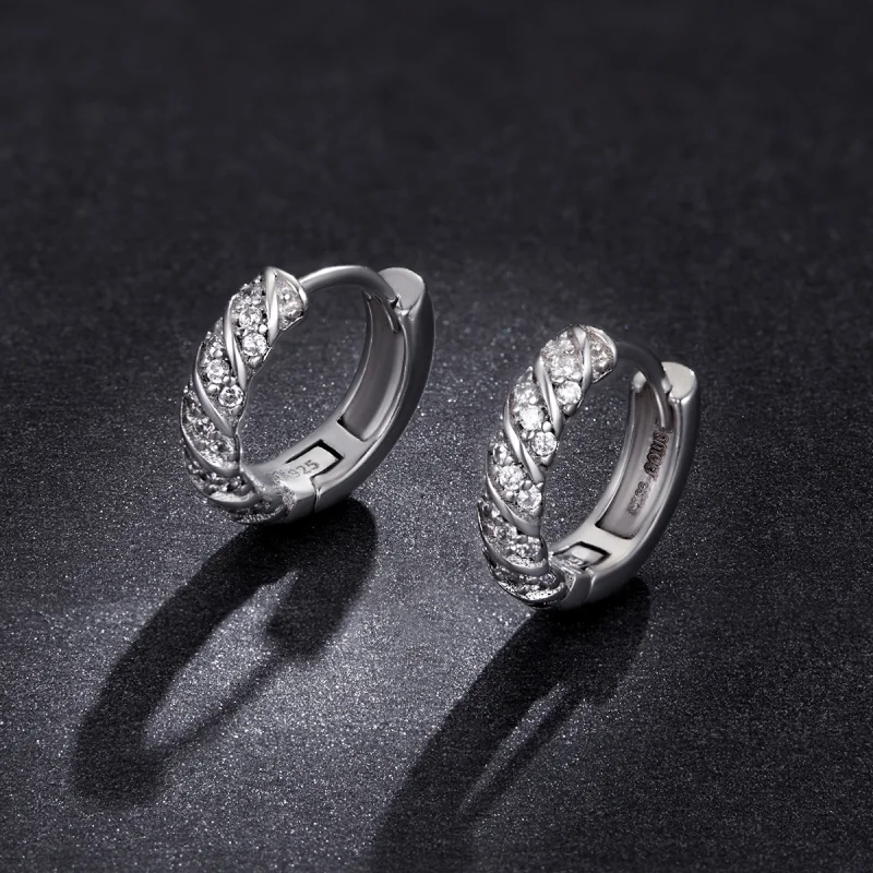 (Bild für) Elegante Damen-Creolen im Pandora-Stil - BSE512 - Ansicht 5