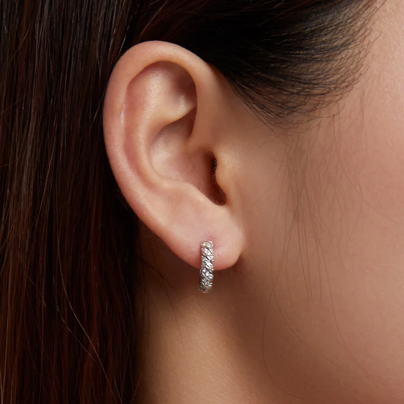 (Bild für) Elegante Damen-Creolen im Pandora-Stil - BSE512 - Ansicht 6
