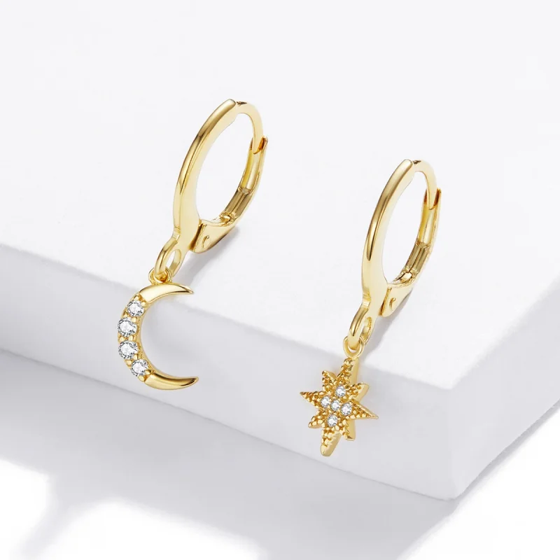 (Bild für) Goldene Ohrringe Pandora - SCE1267 - Ansicht 3