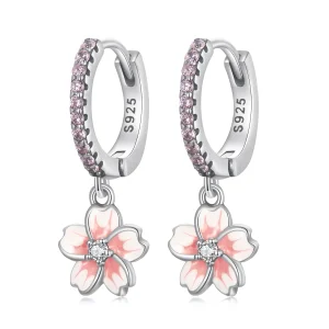(Bild für) Kirschblüten-Creolen im Pandora-Stil - SCE1509