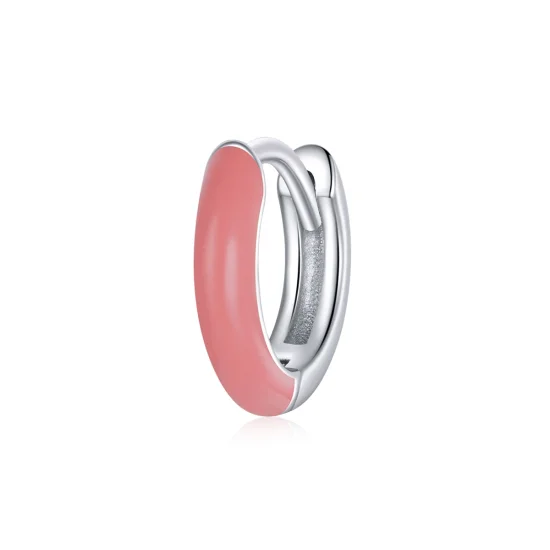(Bild für) Kleine rosa Creolen im Pandora-Stil - BSE488-PK