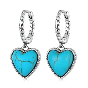 (Bild für) Pandora Style Love Türkis Creolen - BSE589