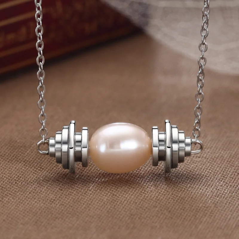 (Bild für) Charm-Schriftrollen-Halskette im Pandora-Stil - VSN036 - Ansicht 3