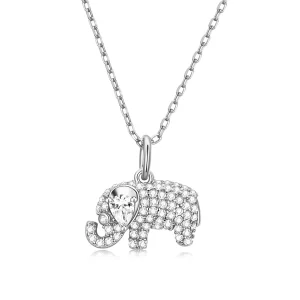 (Bild für) Exquisite Elefanten-Halskette im Pandora-Stil - BSN239-A