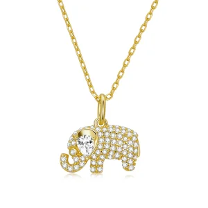 (Bild für) Exquisite Elefanten-Halskette im Pandora-Stil - BSN239-B