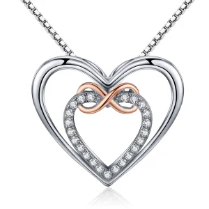 (Bild für) Exquisite Herz-Halskette aus Silber im Pandora-Stil - SCN121