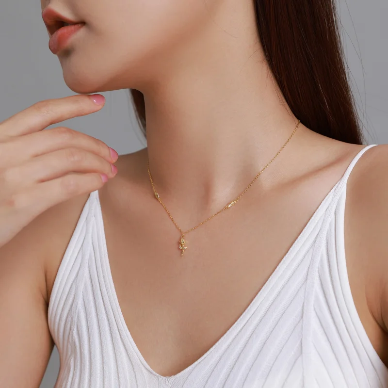 (Bild für) Goldene Kette Pandora - SCN464 - Ansicht 7