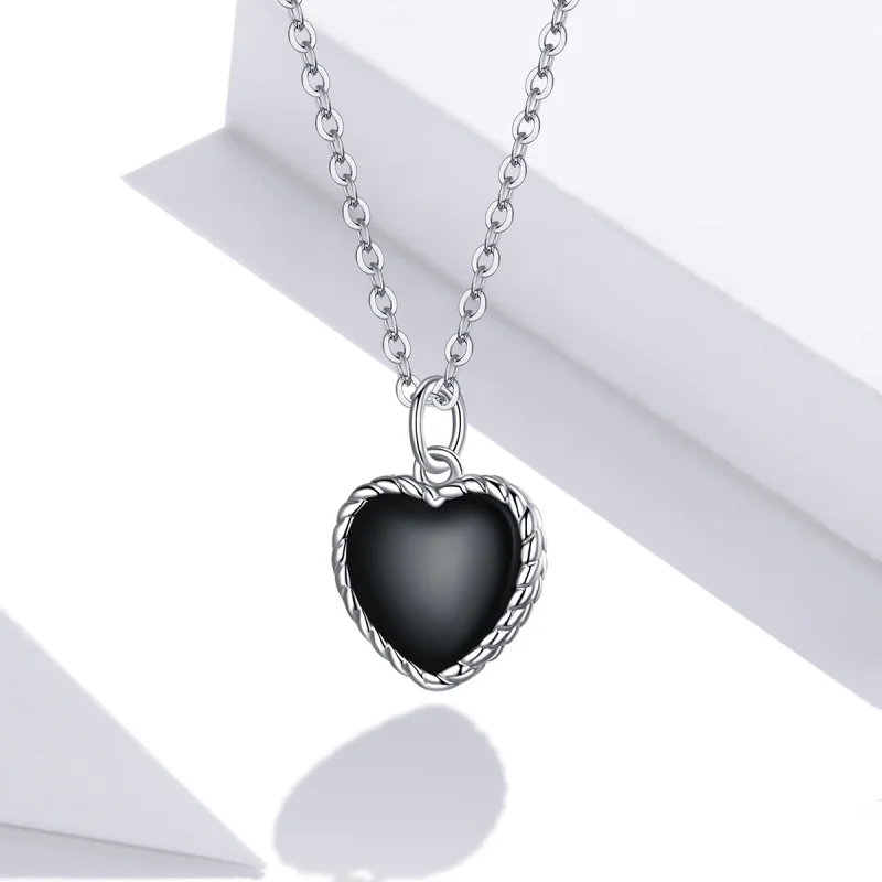 (Bild für) Halskette mit Love-Achat-Anhänger im Pandora-Stil aus Silber - SCN443 - Ansicht 5