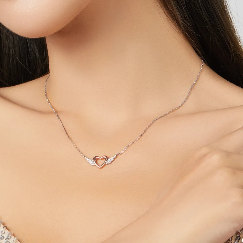 (Bild für) Pandora Herz Flügel Kette - BSN162 - Ansicht 7