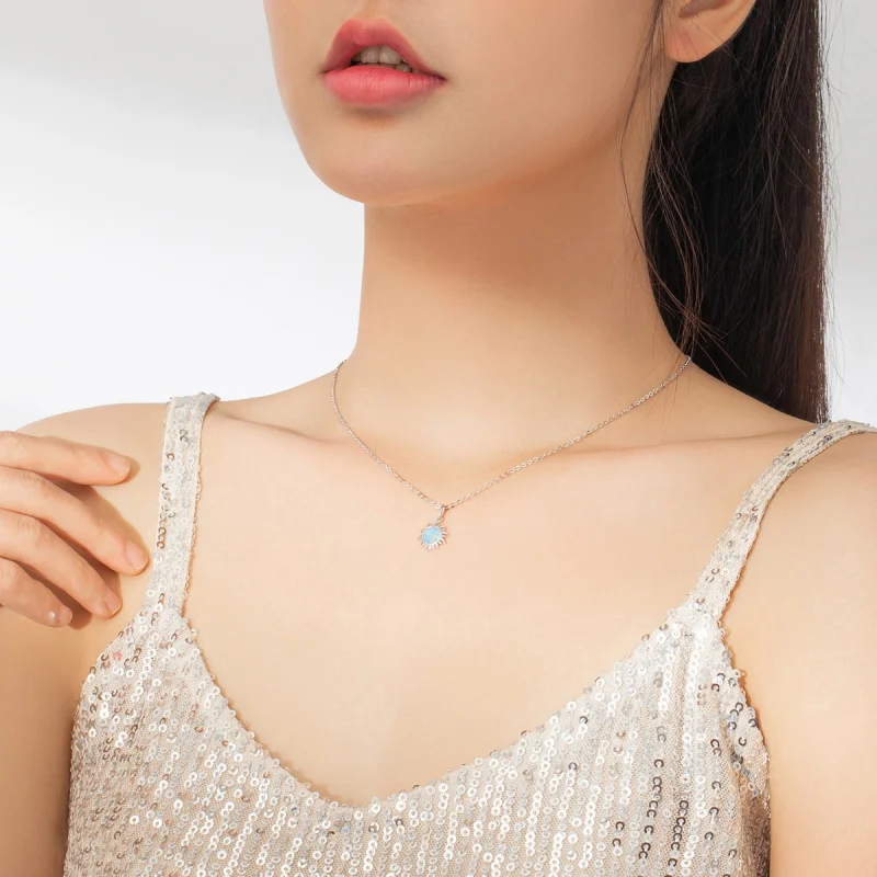 (Bild für) Pandora Kette Blau - SCN399 - Ansicht 8