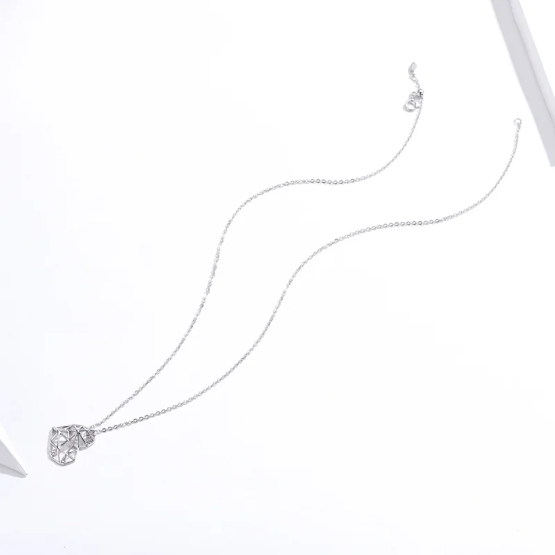 (Bild für) Schöne Liebeshalskette im Pandora-Stil aus Silber - SCN364 - Ansicht 2