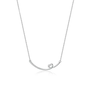 (Bild für) Silberne „Happy Smile“-Halskette im Pandora-Stil - SCN381