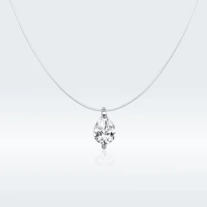 (Bild für) Silberne „Shining Life“-Halskette im Pandora-Stil - SCN332-D