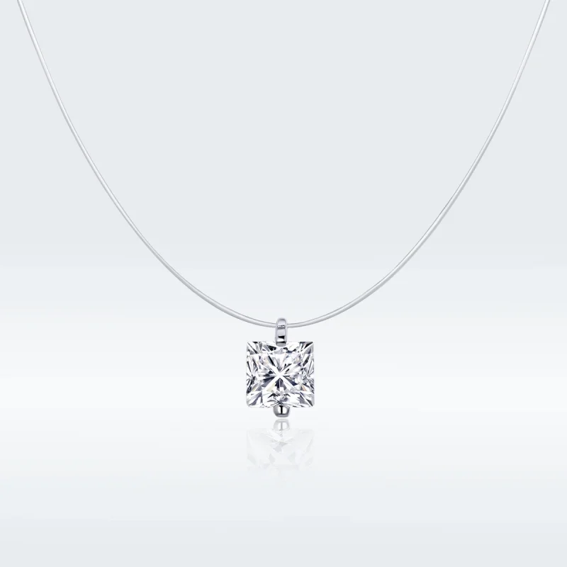 (Bild für) Silberne „Shining Life“-Halskette im Pandora-Stil - SCN332-S