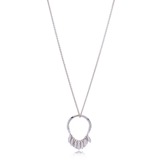 (Bild für) Limited Edition Circle of Seeds-Halskette, PANDORA-Silber und klare CZ - PJ00485-1