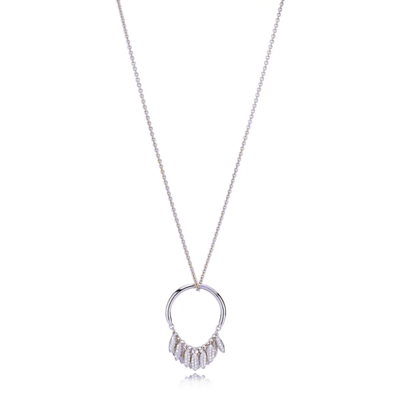 (Bild für) Limited Edition Circle of Seeds-Halskette, PANDORA-Silber und klare CZ - PJ00485-1