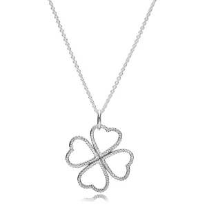(Bild für) PANDORA Blütenblätter der Liebe-Anhänger-Halskette - 390381CZ-90
