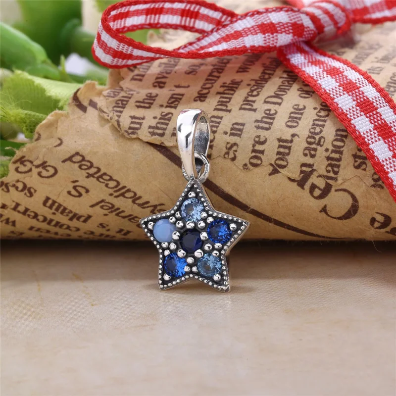 (Bild für) PANDORA Bright Star Halskettenanhänger, mehrfarbige Kristalle - 396376NSBMX - Ansicht 2