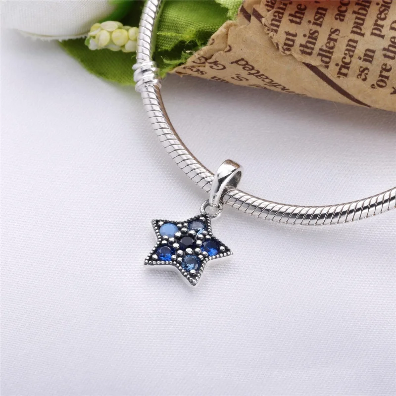 (Bild für) PANDORA Bright Star Halskettenanhänger, mehrfarbige Kristalle - 396376NSBMX - Ansicht 4