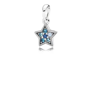 (Bild für) PANDORA Bright Star Halskettenanhänger, mehrfarbige Kristalle - 396376NSBMX