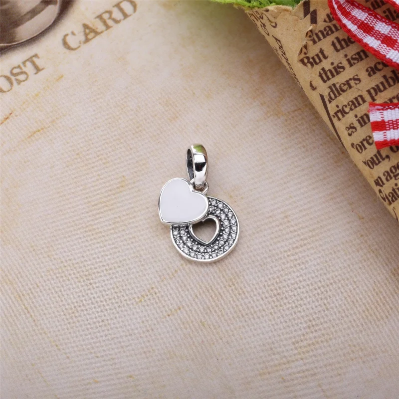 (Bild für) PANDORA Celebration Hearts Halskette mit klarem CZ-Anhänger - 390404cz-70 - Ansicht 2