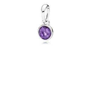 (Bild für) PANDORA Februar-Tropfenanhänger, synthetischer Amethyst - 390396SAM