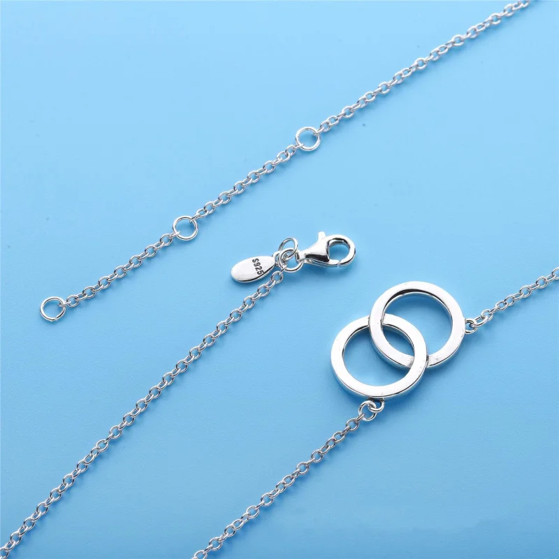 (Bild für) PANDORA Kreise Halskette mit klarem CZ-Anhänger - 396235CZ-45 - Ansicht 2