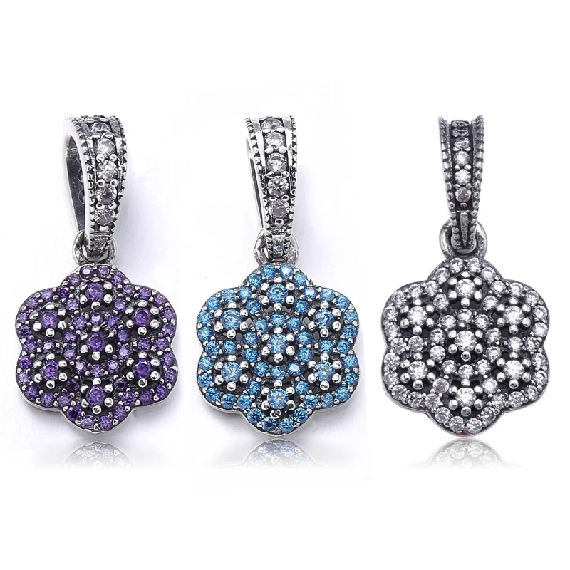 (Bild für) PANDORA kristallisierter Blumenanhänger - 390392cz - Ansicht 2