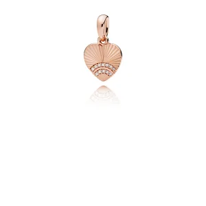 (Bild für) PANDORA Roségold-Anhänger „Fan of Love“, klare CZ - 387286CZ