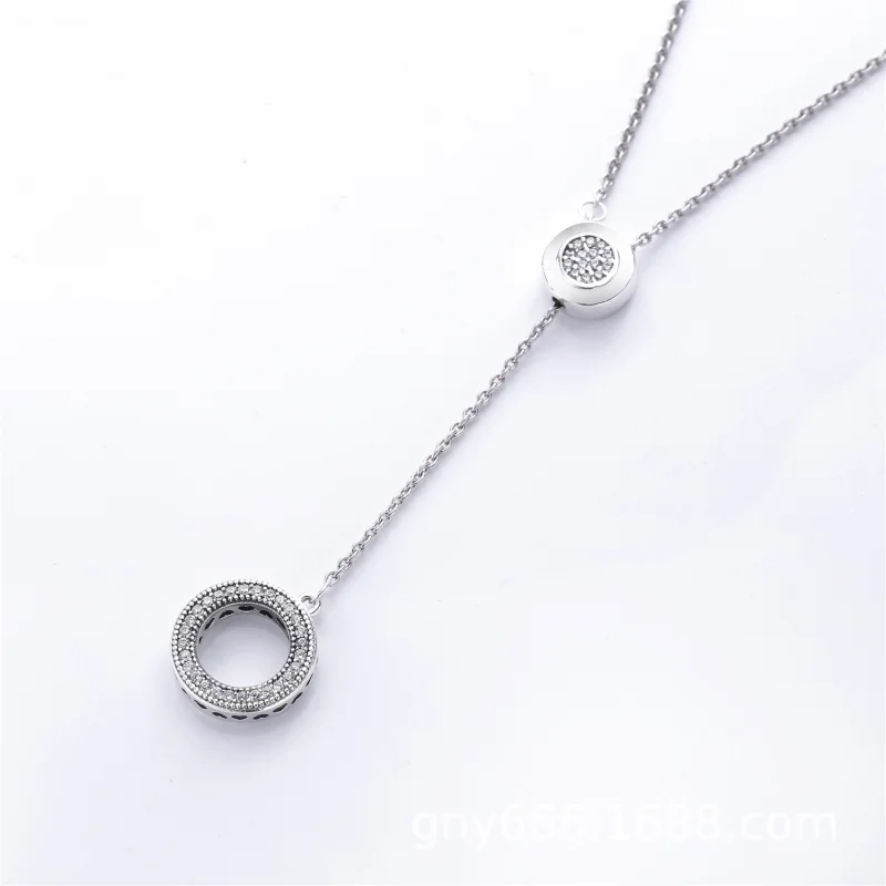(Bild für) PANDORA Signature-Halskette, klare CZ - 397445CZ-70 - Ansicht 2