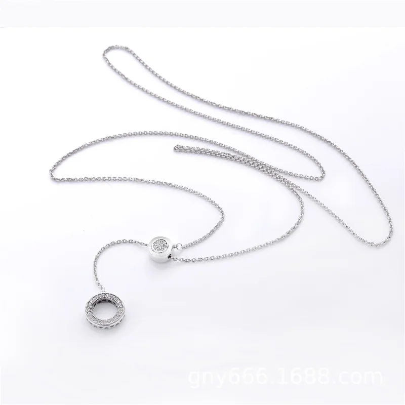 (Bild für) PANDORA Signature-Halskette, klare CZ - 397445CZ-70 - Ansicht 3