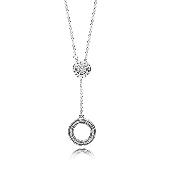 (Bild für) PANDORA Signature-Halskette, klare CZ - 397445CZ-70