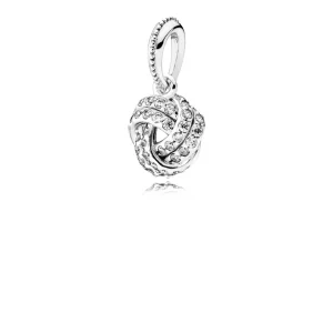 (Bild für) PANDORA Sparkling Love Knot-Anhänger-Charm - 390385CZ