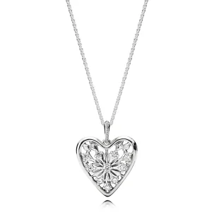 (Bild für) Pandora Winterherz Kette - 396369CZ-80